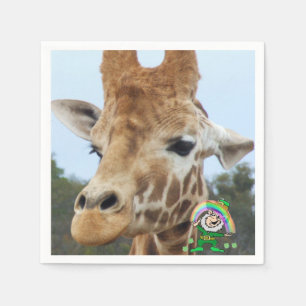St. Patrick's Day Paper Napkins Giraffe Servet