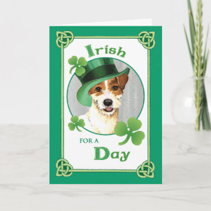 St. Patrick's Day Parson Russell Terrier Kaart