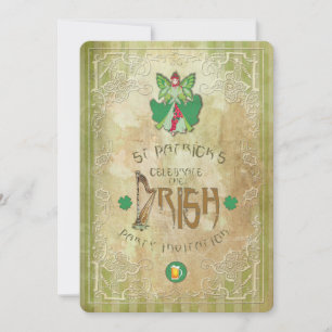 St.Patricks Day - partijnummer uitnodigen Kaart