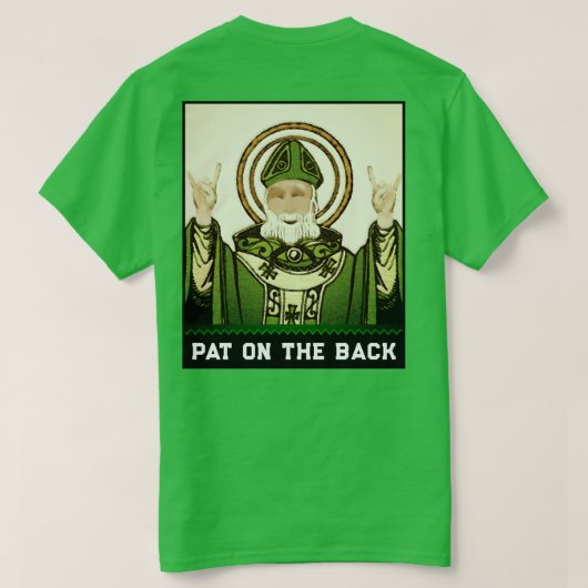 St. Patrick's Day Party Apparel T-shirt (Design achterkant)