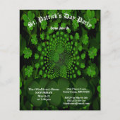 St Patrick's Day Party Clover Kaleidoscope Papier (Devant)