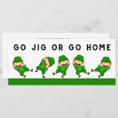 St. Patrick's Day Party Kaart (Voorkant / Achterkant)