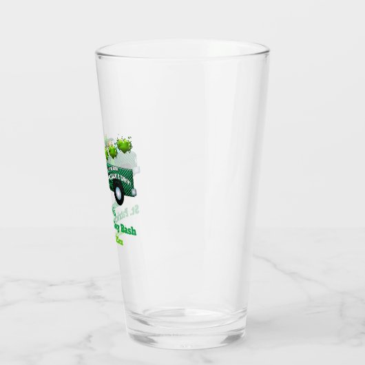 St Patricks Day Party Leprechaun Funny Beer Pint Glas (Links)