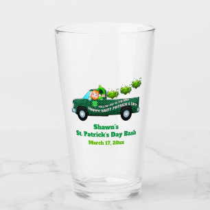 St Patricks Day Party Leprechaun Funny Beer Pint Glas