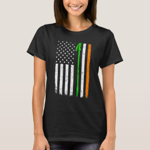 St Patrick's Day Patriotic Hiking Irish American f T-shirt
