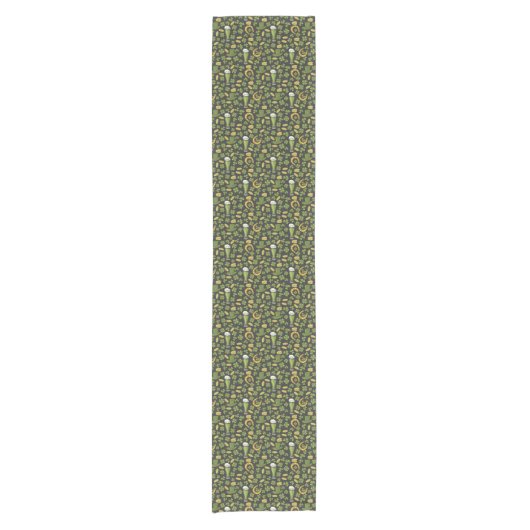 St. Patrick's Day Pattern Korte Tafelloper (Voorkant)