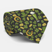 St. Patrick's Day Pattern Stropdas (Opgerold)