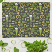 St. Patrick's Day Pattern Theedoek (Gevouwen)