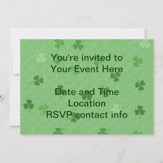 St Patrick's Day Peace Sign Kaart (Achterkant)