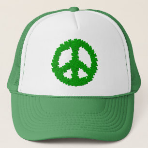 St Patrick's Day Peace Sign Trucker Pet