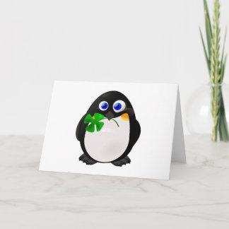 St. Patrick's Day Penguin Kaart