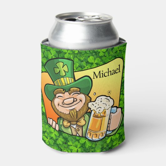 St. Patrick's Day Personalize Name of Text Blikjeskoeler (Blikje Voorkant)