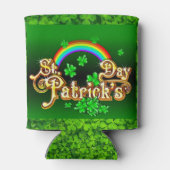 St. Patrick's Day Personalize Name of Text Blikjeskoeler (Achterkant)
