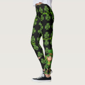 St Patrick's Day Personalize Text of Name Green Leggings (Links)