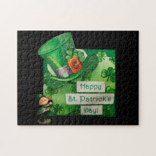 St. Patrick's Day Pet en Leprechaun Legpuzzel