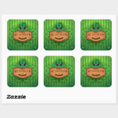 St. Patrick's Day - Pet & kleding Vierkante Sticker (Vel)
