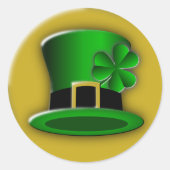 St Patricks Day Pet ronde Stickers (Voorkant)