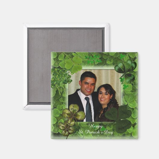 St. Patrick's Day Photo Magneet (Voorkant / Achterkant)