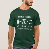 St Patricks Day & Pi Day Combinatie T Shirt donker (Voorkant)