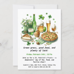 St. Patrick's Day picknick - Lucky Fun Kaart