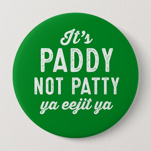 St. Patrick's Day pin Ronde Button 4,0 Cm (Voorkant)