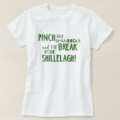 St. Patrick's Day Pinch My Shamrock T-shirt (Design devant)