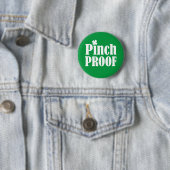 St Patrick's Day Pinch Proof Ronde Button 5,7 Cm (In situ)