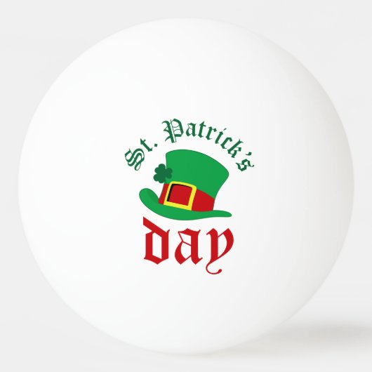 St.Patrick's day Pingpongballen (Voorkant)