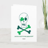St. Patrick's Day Pirate Kaart (Achterkant)
