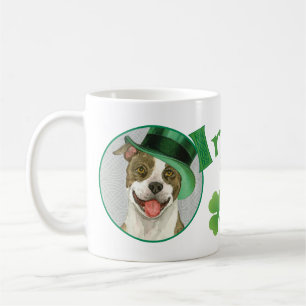 St. Patrick's Day Pit Bull Koffiemok