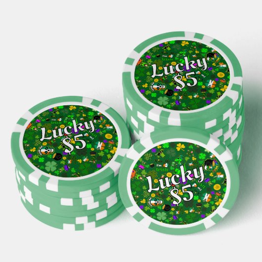 St. Patrick's Day Poker Spel Good Lucky Charms Chips (Opstapeling)