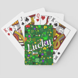 St. Patrick's Day Poker Spel Good Lucky Charms Pokerkaarten