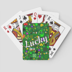 St. Patrick's Day Poker Spel Good Lucky Charms Pokerkaarten
