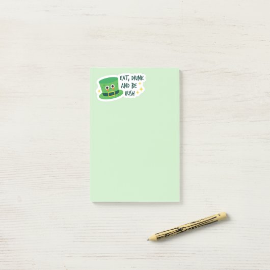 St. Patrick's Day Post-it® Notes (Op bureau)