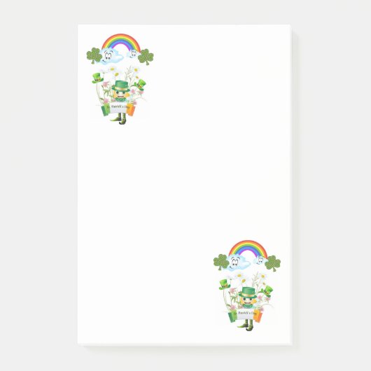 St. Patrick's Day Post-it-notities Regenboog Post-it® Notes (Voorkant)