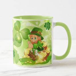 St. Patrick's Day Pot van Gold Leprechaun Koffie Mok