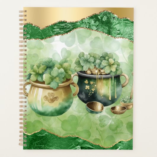 St. Patrick's Day Pots of Gold Irish Clovers (Devant)