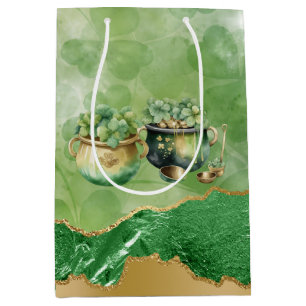 St. Patrick's Day Pots of Gold Irish Clovers Medium Cadeauzakje