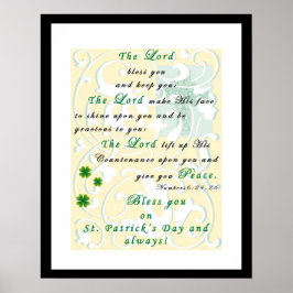 St. Patrick's Day Prayer Blessing Poster