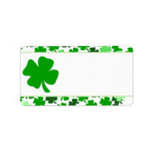 St. Patrick's Day Print je eigen mailinglabel Etiket (Voorkant)