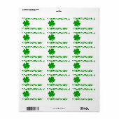 St. Patrick's Day Print je eigen mailinglabel Etiket (Full Sheet)