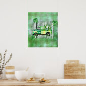 St. Patrick's Day Pset  Truck Poster (Keuken)