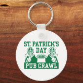 St. Patrick's Day Pub Crawl Sleutelhanger (Voorkant)