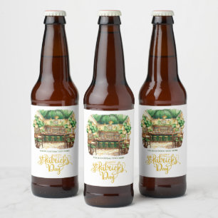 St. Patrick's Day Pub Party Custom Bier Etiket