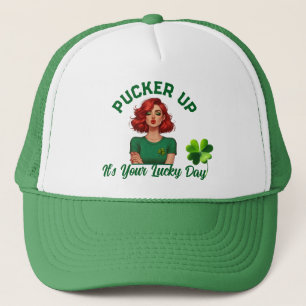 St Patrick's Day Pucker up, het is je geluksdag! Trucker Pet