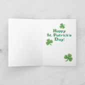 St. Patrick's Day Pug Kaart (Binnen)