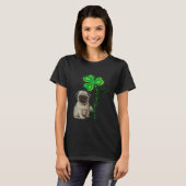 St Patricks Day Pug My Lucky Charm T-shirt (Voorkant volledig)