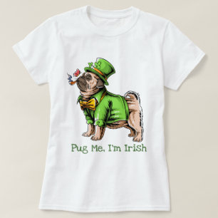 St. Patrick's Day Pug T-shirt