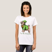 St. Patrick's Day Pug T-shirt (Voorkant volledig)