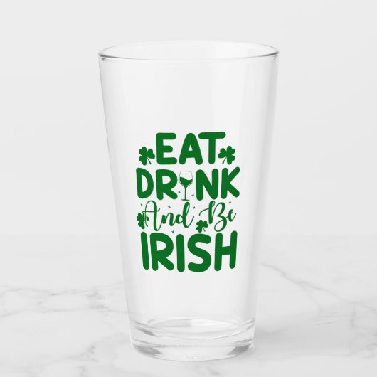 St Patrick's Day Quote Glass Glas (Voorkant)